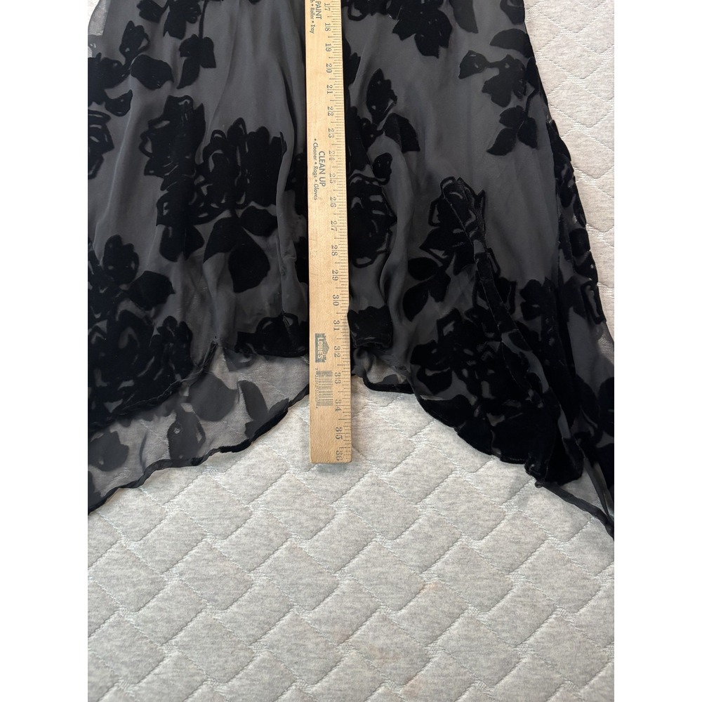 Jessica Howard Dress Womens 16‎ Black Sheer Floral 2 Piece Sleeveless Maxi Set - Picture 10 of 12